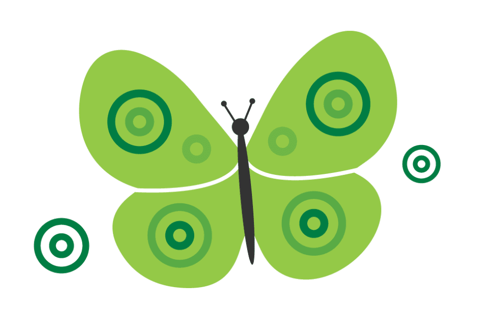 Green park city butterfly