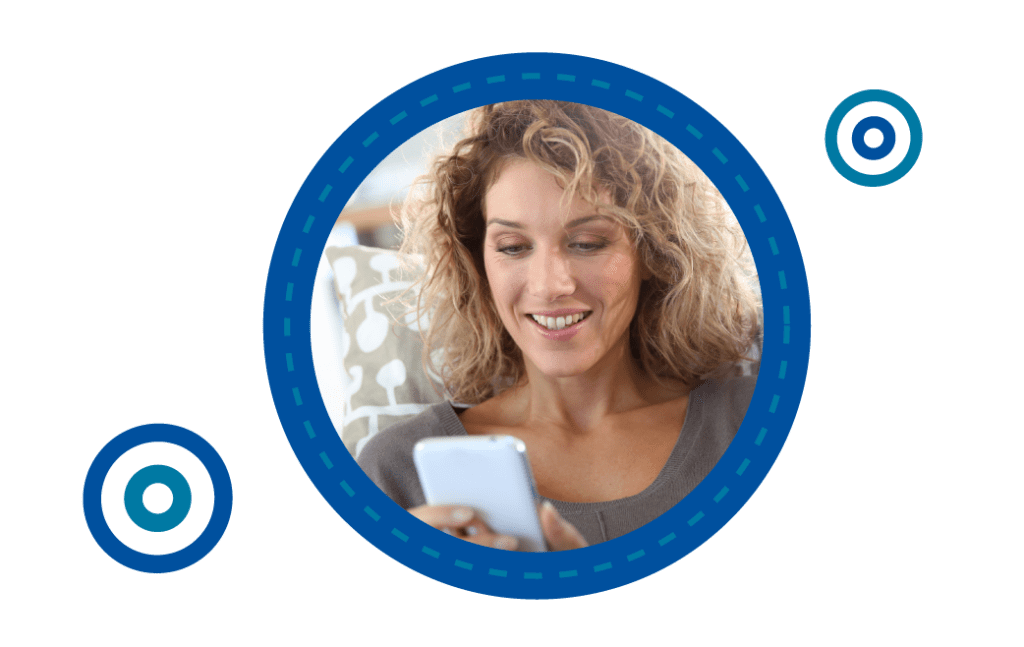 Woman texting