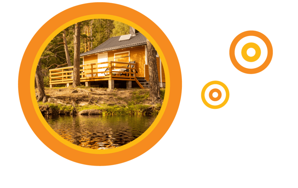 Idyllic Wisconsin cabin on a lake