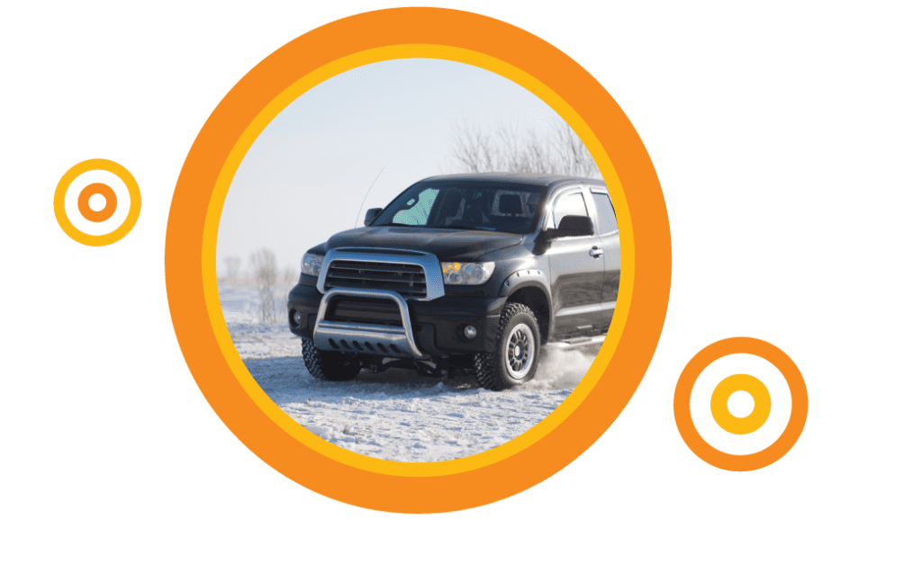 Truck in the snow